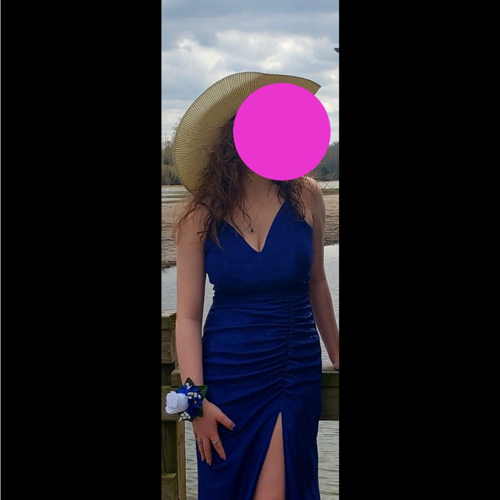 Elegant Blue Prom Dress